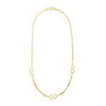 collana oro giallo con fiocchi