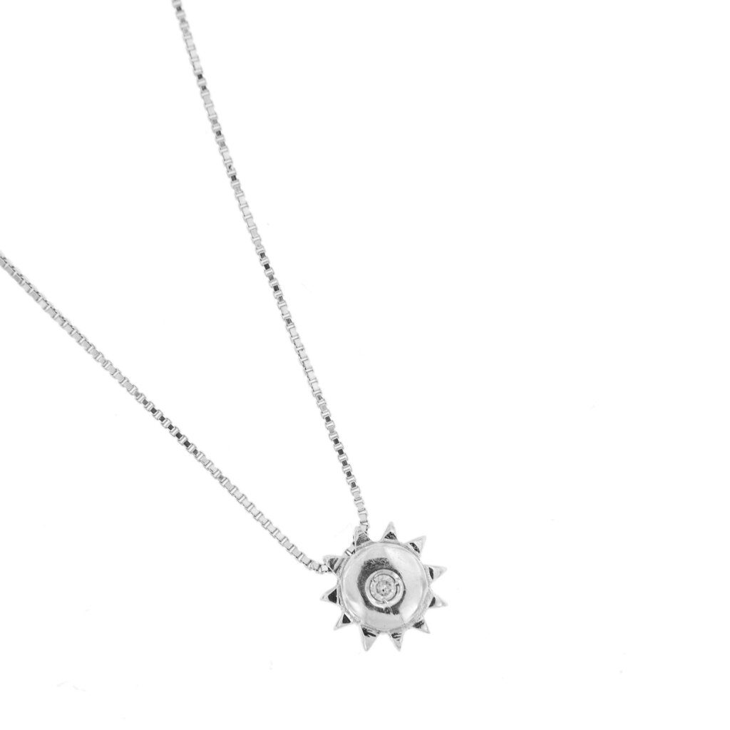 Necklace with pendant and diamonds