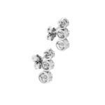 retro di orecchini pendenti oro bianco con diamanti