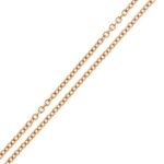 dettaglio maglia rolò su collana punto luce in oro rosa con diamante