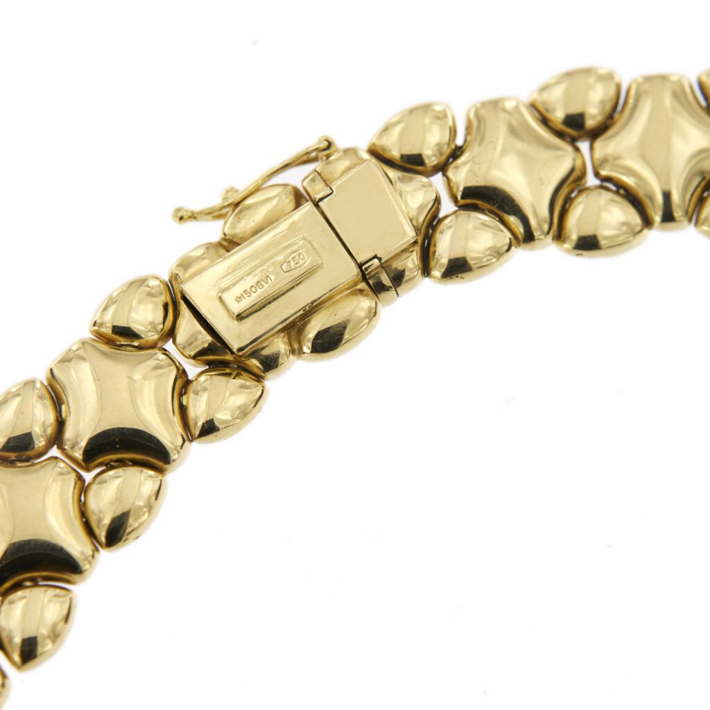 Collier semirigido due ori zoom 3 punzone 750 oro