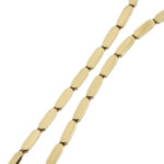 zoom dettaglio maglia in oro di collier con zaffiro e diamanti