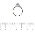 anello oro bianco con diamanti foto paragone righello per misura gioiello in cm