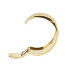 bracciale bangle in oro giallo con diamanti e zaffiri spessore e apertura
