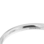 zoom dettaglio incisione brand Donna Oro di anello oro bianco con cuore e diamanti
