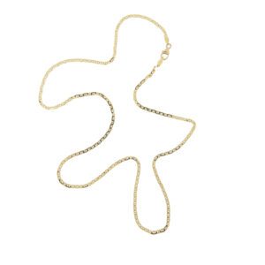 collana oro giallo maglia traversino