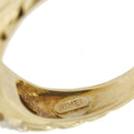 brand Nimei anello oro giallo con perla e diamanti