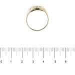 anello in oro giallo con onice foto paragone righello per misura gioiello in cm