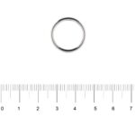 anello eternelle in oro bianco con diamanti foto paragone righello per misura gioiello grandezza in cm