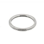 visione interna di anello oro bianco eternelle