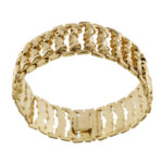 bracciale oro giallo a fascia detto tank