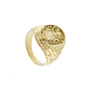 anello oro giallo uomo chevalier