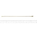 bracciale maglia pallini in oro foto paragone righello per misura gioiello lunghezza in cm