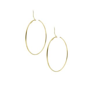 orecchini cerchio grande in oro giallo foto apertura